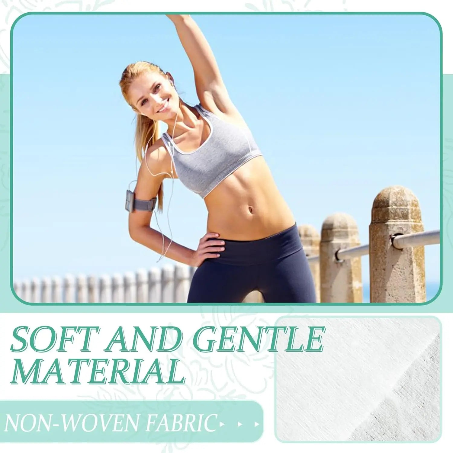 50 Individually Wrapped Antiperspirant Deodorant Wipes for Travel, Hypoallergenic for All Genders